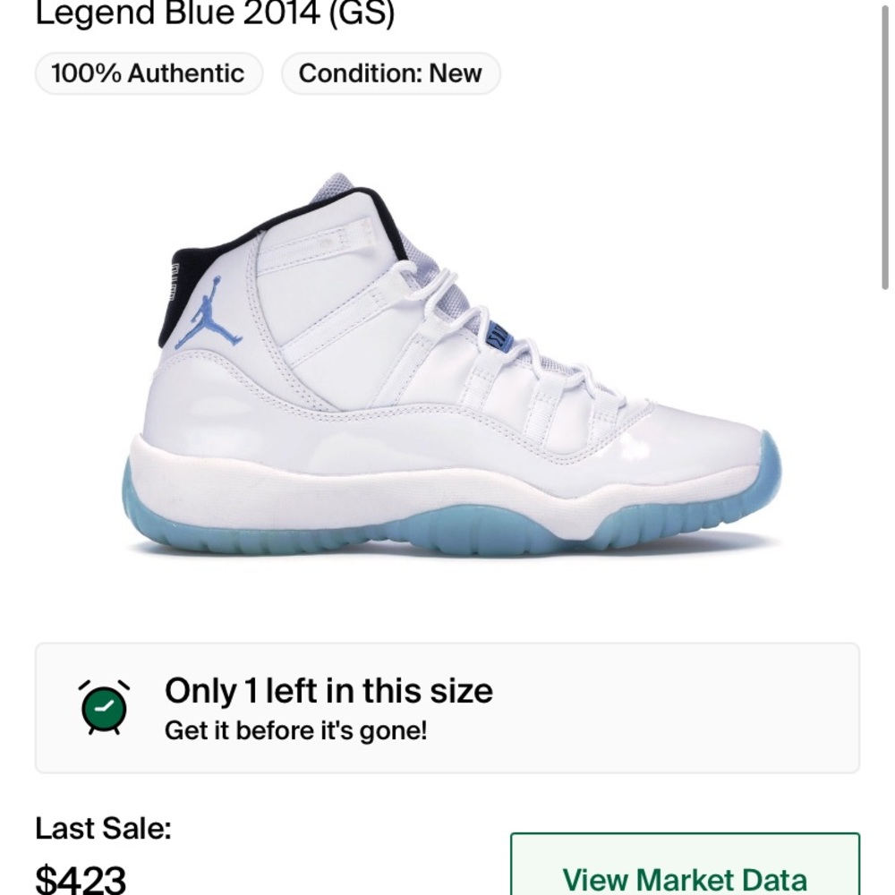 Legend Blue 11’s (GS)